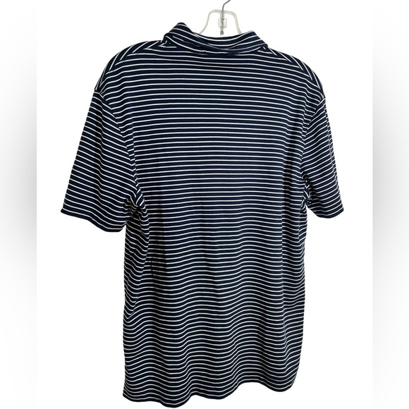 Polo by Ralph Lauren Navy and White Striped Polo Shirt - Picture 3 of 3
